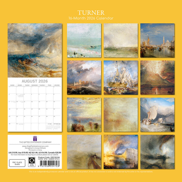 The Gifted Stationary Turner Kalender 2026