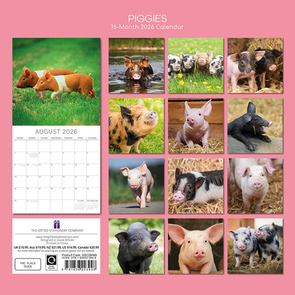 The Gifted Stationary Varken 16 maanden Kalender 2026