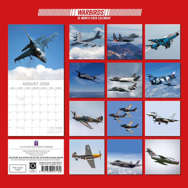 The Gifted Stationary Warbirds Kalender 2026