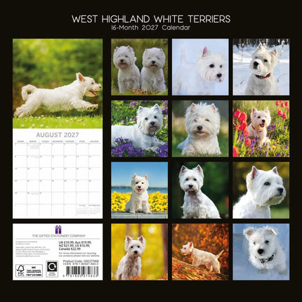 The Gifted Stationary West Highland White Terrier Kalender 2027