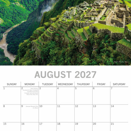 The Gifted Stationary Wonders of the World Kalender 2027
