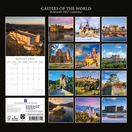 The Gifted Stationery Co. Castles of The World Kalender 2027