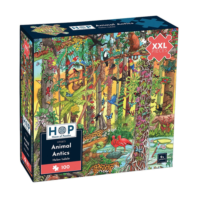 The House of Puzzles Animal Antics Puzzel 100 XXL Stukjes