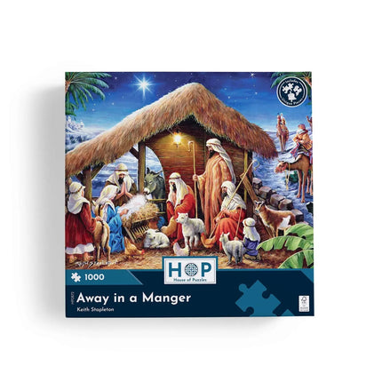 The House of Puzzles Away in a Manger Puzzel 1000 Stukjes
