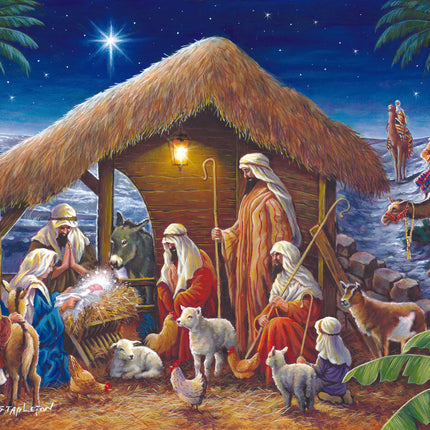 The House of Puzzles Away In a Manger Puzzel 250 XL Stukjes