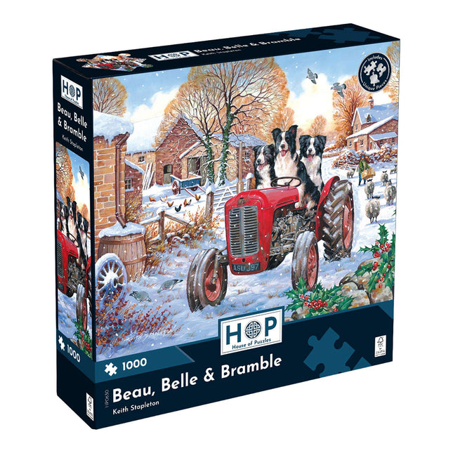 The House of Puzzles Beau, Belle and Bramble Puzzel 1000 Stukjes