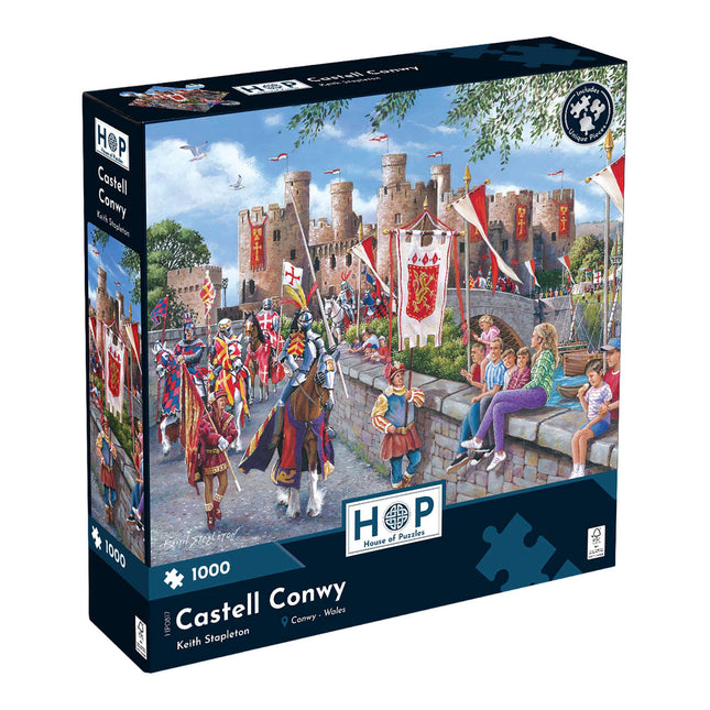 The House of Puzzles Castell Conwy Puzzel 1000 Stukjes