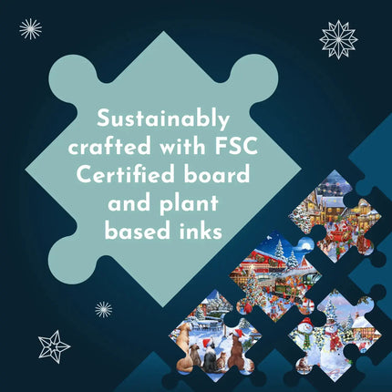 The House of Puzzles Christmas Shopping Puzzel 4x 500 Stukjes