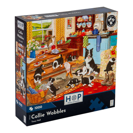 The House of Puzzles Collie Wobbles Puzzel 1000 Stukjes
