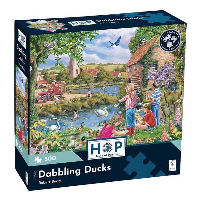 The House of Puzzles Dabbling Ducks Puzzel 500 Stukjes