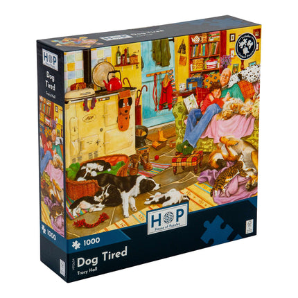 The House of Puzzles Dog Tired Puzzel 1000 Stukjes