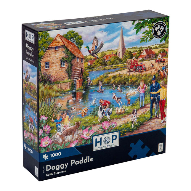 The House of Puzzles Doggy Paddle Puzzel 1000 Stukjes