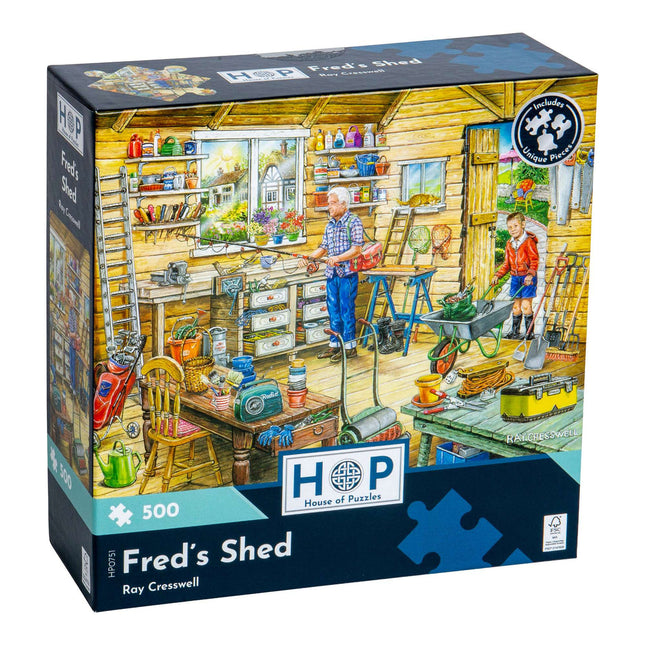 The House of Puzzles Fred's Shed Puzzel 500 Stukjes