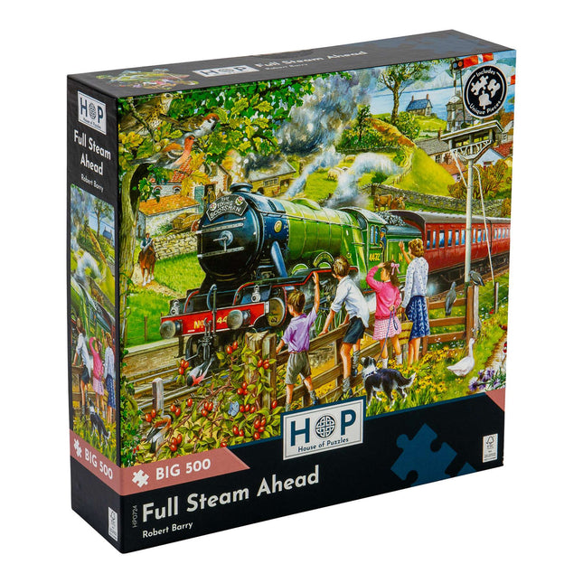 The House of Puzzles Full Steam Ahead Puzzel 500 XL Stukjes