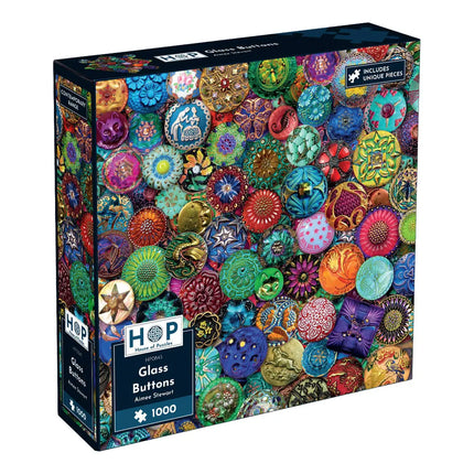 The House of Puzzles Glass Buttons Puzzel 1000 stukjes