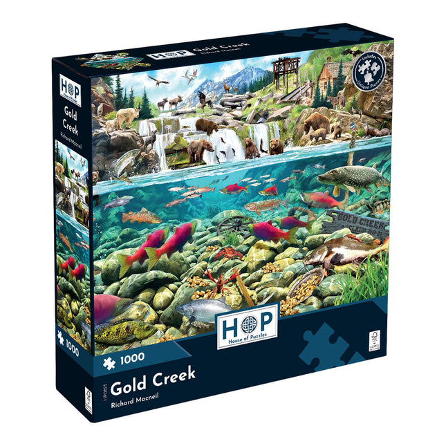 The House of Puzzles Gold Creek Puzzel 1000 Stukjes