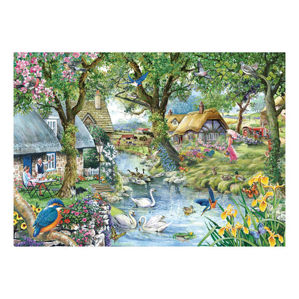 The House of Puzzles Kingfisher Cottage Puzzel 1000 Stukjes