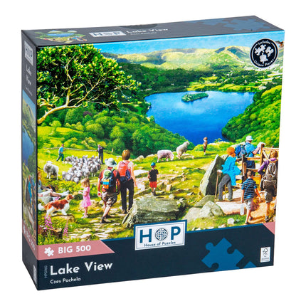 The House of Puzzles Lake View Puzzel 500 XL Stukjes