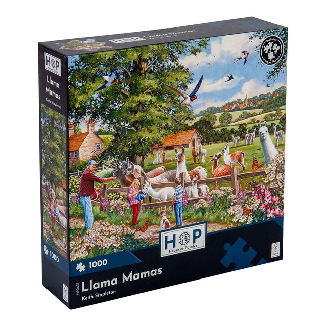 The House of Puzzles Llama Mamas Puzzel 1000 Stukjes