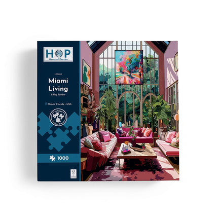 The House of Puzzles Miami Living Puzzel 1000 Stukjes