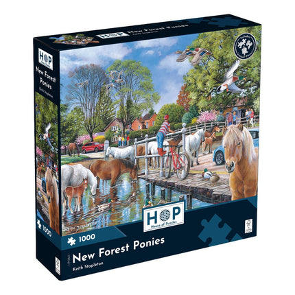 The House of Puzzles New Forest Ponies Puzzel 1000 Stukjes