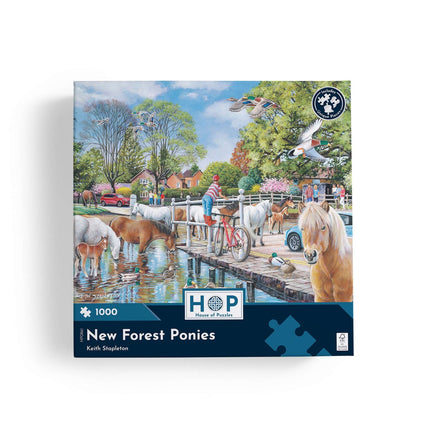 The House of Puzzles New Forest Ponies Puzzel 1000 Stukjes