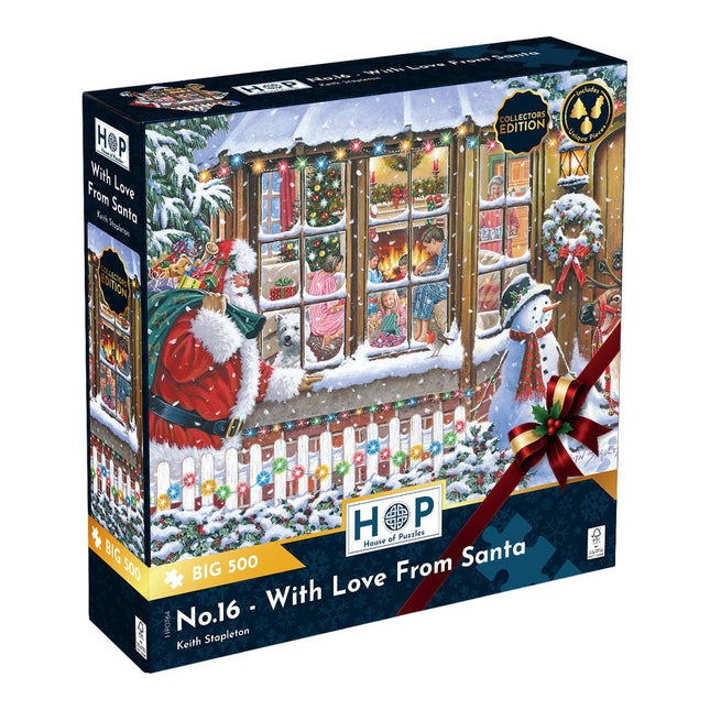 The House of Puzzles No.16 - With Love From Santa Puzzel 500 XL Stukjes