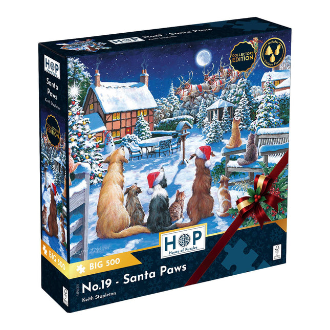 The House of Puzzles No.19 - Santa Paws Puzzel 500 XL Stukjes