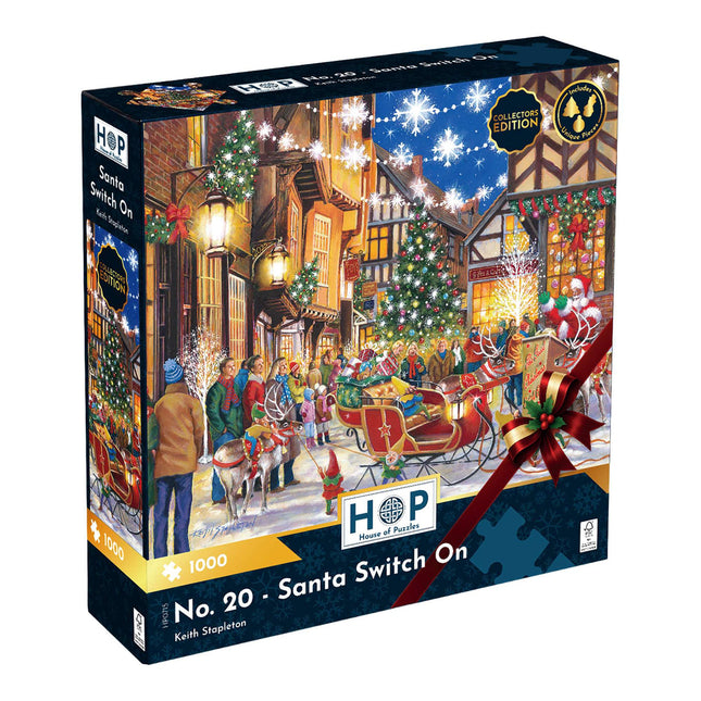The House of Puzzles No.20 - Santa Switch On Puzzel 1000 Stukjes