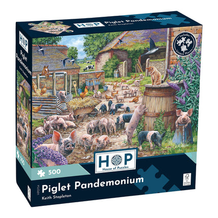 The House of Puzzles Piglet Pandemonium Puzzel 500 Stukjes