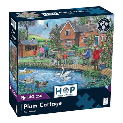 The House of Puzzles Plum Cottage Puzzel 250 XL Stukjes