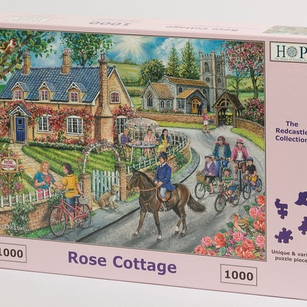 The House of Puzzles Rose Cottage Puzzel 1000 stukjes