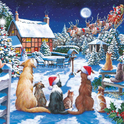 The House of Puzzles Santa Paws Puzzel 150 Mini Stukjes