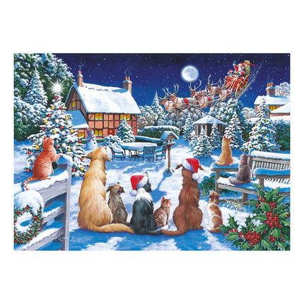 The House of Puzzles Santa Paws Puzzel 150 Mini Stukjes