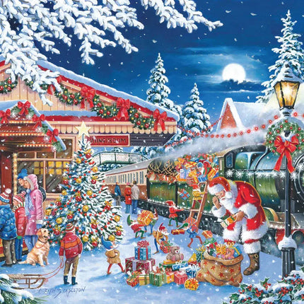 The House of Puzzles Santa's Express Puzzel 150 Mini Stukjes