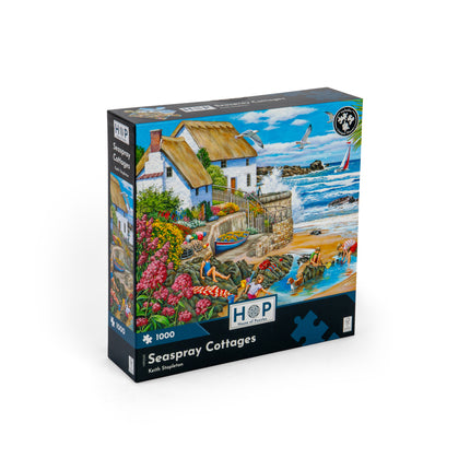 The House of Puzzles Seaspray Cottages Puzzel 1000 Stukjes