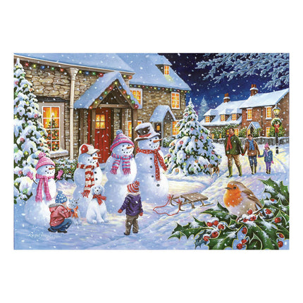 The House of Puzzles Snow Family Puzzel 250 XL Stukjes