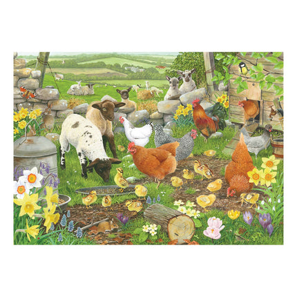 The House of Puzzles Spring Chickens Puzzel 500 XL Stukjes
