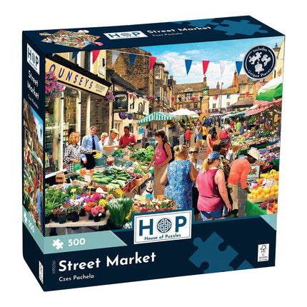 The House of Puzzles Street Market Puzzel 500 Stukjes