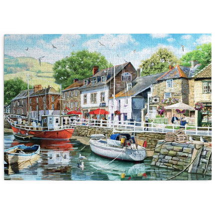 The House of Puzzles Waiting by the Wharf Puzzel 500 Stukjes
