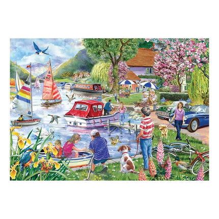 The House of Puzzles Waterside Inn Puzzel 500 XL Stukjes