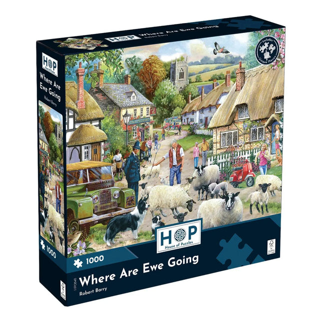 The House of Puzzles Where Are Ewe Going Puzzel 1000 stukjes