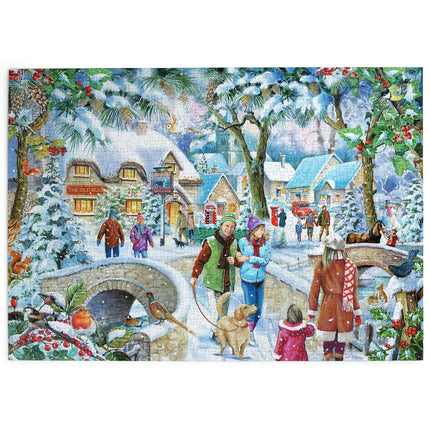 The House of Puzzles Winter Break Find The Difference Puzzel 1000 Stukjes