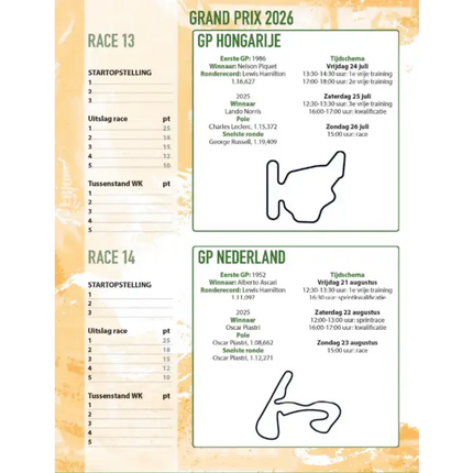 Touzani Race Report Schoolagenda 2026-2027