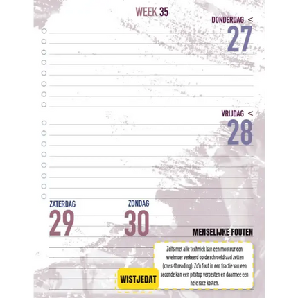 Touzani Race Report Schoolagenda 2026-2027