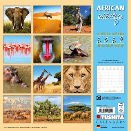 Tushita African Wildlife Kalender 2027