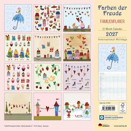 Tushita Colours of Joy Kalender 2027
