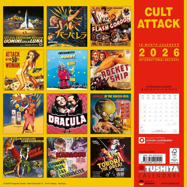 Tushita Cult Attack Kalender 2026