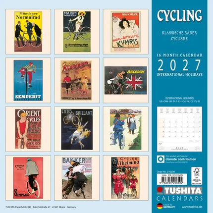 Tushita Cycling Through History Kalender 2027