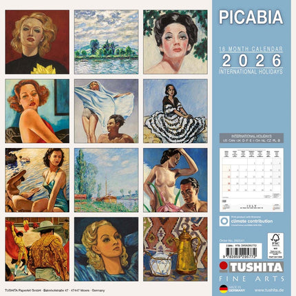 Tushita Francis Picabia Kalender 2026